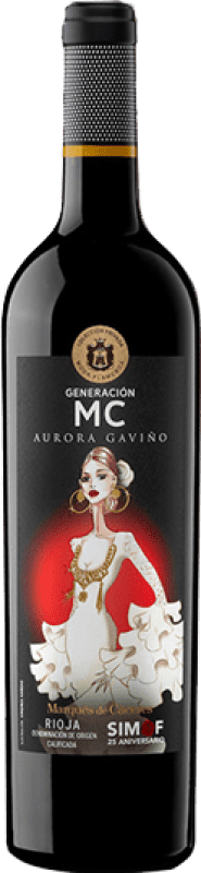 19,95 € Envío gratis | Vino Tinto Marqués de Cáceres Generación MC Simof Aurora Gaviño Edición Limitada Crianza D.O.Ca. Rioja La Rioja España Tempranillo Botella 75 cl