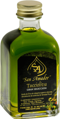 97,95 € 免费送货 | 盒装50个 橄榄油 Tuccioliva 甄选, Frasca — 烧瓶, EVOO 特级初榨 Jaén 西班牙 Picual — 皮夸尔 小瓶装 5 cl 玻璃