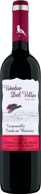 8,95 € Kostenloser Versand | Rotwein Castillo de Monjardín Viñedos del Villar Jung D.O. Navarra Navarra Spanien Tempranillo 75 cl