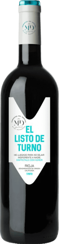 7,95 € Kostenloser Versand | Rotwein Viña Costeira El Listo de Turno Crianza — Kurze Fassreifung D.O.Ca. Rioja La Rioja Spanien Tempranillo Flasche 75 cl