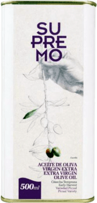 14,95 € 免费送货 | 橄榄油 Supremo EVOO 特级初榨 Jaén 西班牙 Picual — 皮夸尔 罐 50 cl
