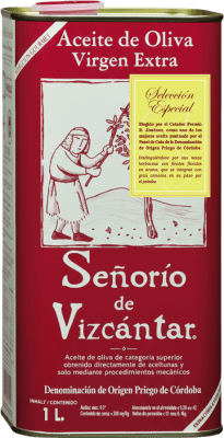 18,95 € Envio grátis | Azeite de Oliva Vizcántar Señorío Seleção, Especial, AOVE Virgem Extra D.O.P. Priego de Córdoba Córdoba Espanha Lata Medium 1 L