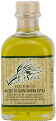 154,95 € Spedizione Gratuita | Scatola da 50 unità Olio d'Oliva Trujal de Mágina Verde Salud Verde, EVO Extra Vergine D.O. Sierra Mágina Jaén Spagna Picual Eco — Biologico Bottiglietta Mignon 10 cl