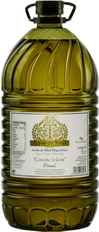 46,95 € 免费送货 | 橄榄油 Pagos de Toral Cosecha Temprana — 早收, EVOO 特级初榨 Jaén 西班牙 Picual — 皮夸尔 Eco — 生态 有机 天然 塑料桶 5 L PET — 塑料