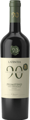 10,95 € Envio grátis | Vinho Tinto Novantaceppi I.G.T. Puglia Puglia Itália Primitivo Bio — Ecológico 75 cl