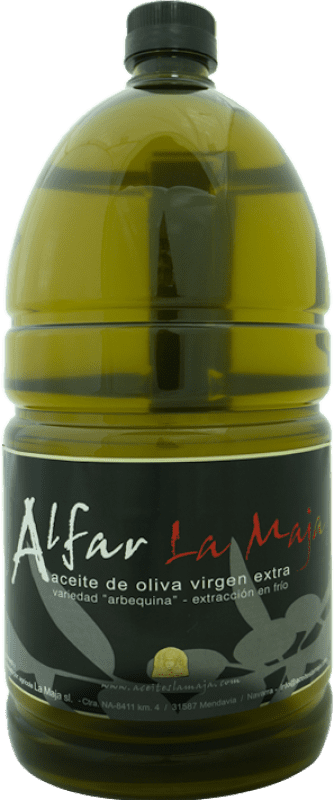18,95 € 送料無料 | オリーブオイル La Maja Alfar EVOO エキストラバージン D.O. Navarra ナバラ スペイン Arbequina — アルベキーナ ポリタンク 2 L PET — ペット