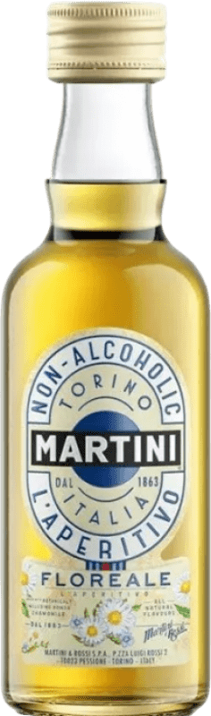 0,95 € Spedizione Gratuita | Vermouth Martini Floreale Italia Bottiglietta Mignon 5 cl Senza Alcol