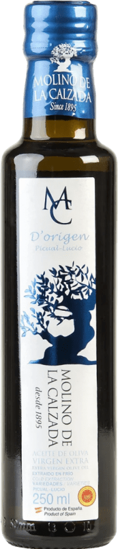 5,95 € Kostenloser Versand | Olivenöl Roldán 1895 Molino de la Calzada d'Origen E-NOL Extra Nativ D.O. Poniente de Granada Andalusien Spanien Kleine Flasche 25 cl Glas