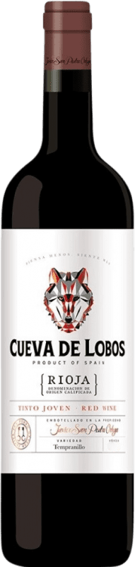8,95 € Spedizione Gratuita | Vino Rosso Javier San Pedro Cueva de Lobos Giovane D.O.Ca. Rioja La Rioja Spagna Tempranillo 75 cl