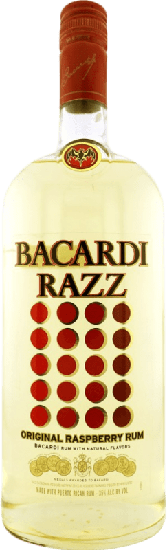 19,95 € 免费送货 | 朗姆酒 Bacardí Razz 35º Blanco — 白色的, 限量版 巴哈马 1 L Raspberry — 覆盆子