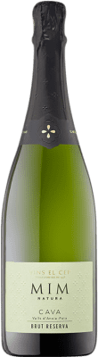 12,95 € Envio grátis | Espumante Branco El Cep MIM Natura Brut — Bruto Reserva D.O. Cava Catalunha Espanha Macabeo, Xarel·lo, Chardonnay, Parellada Meia Garrafa 37 cl